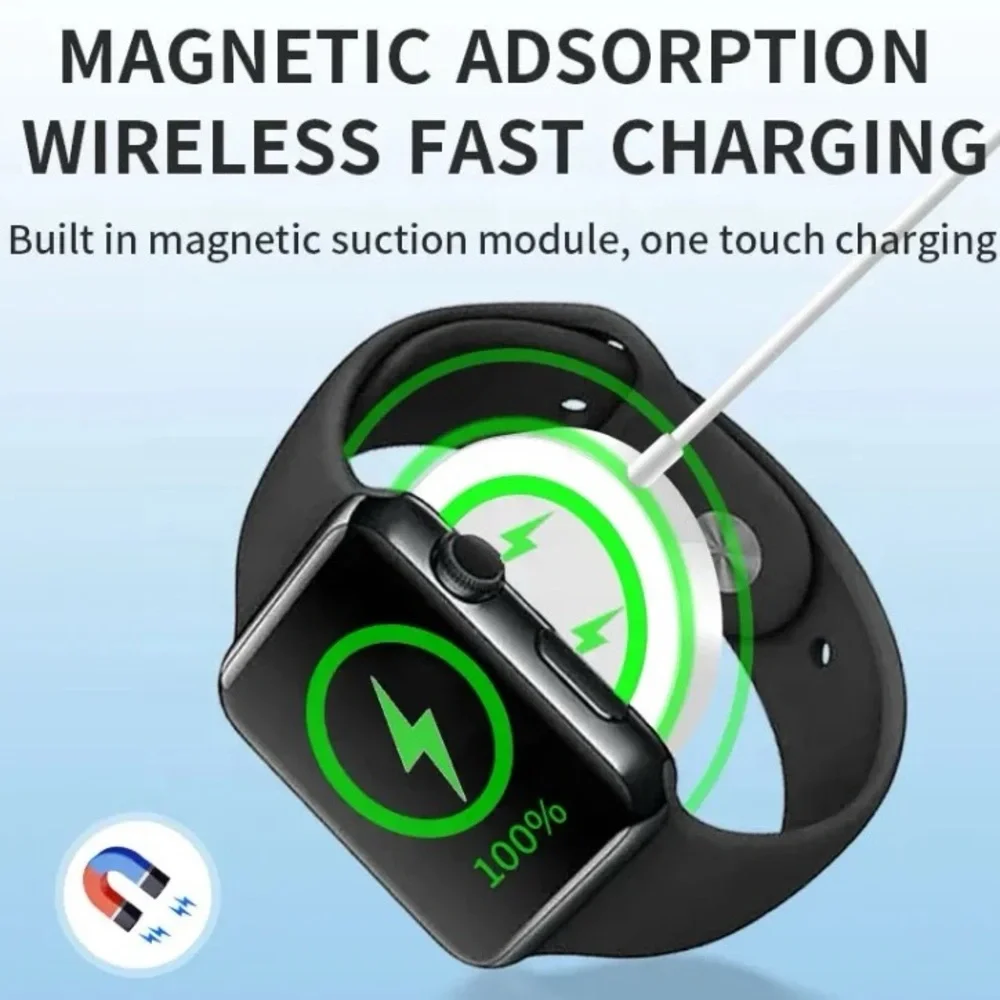 Apple Watch Magnetic Wireless Charging Cable 1m, (1 Pcs), Wireless Watch Charger